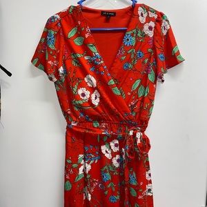 Red Floral Dress